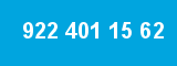 922 401 15 62 922 401 15 62